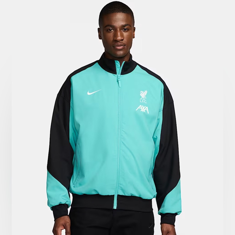 Nike Dri Fit Football Soccer Liverpool FC Strike Jacket Men’s sz Large Teal